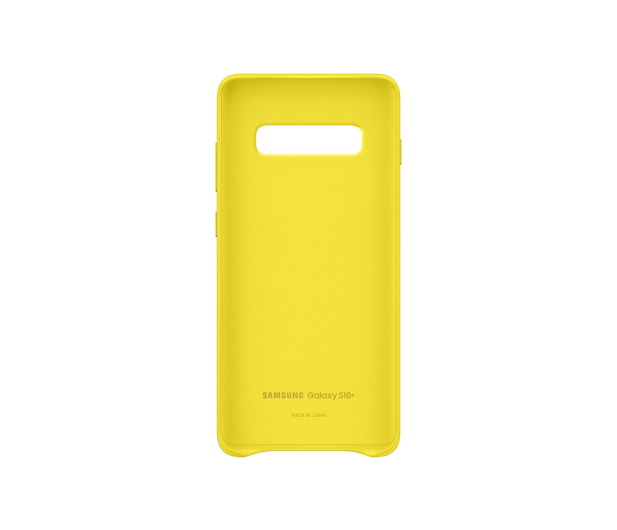 Samsung Leather Cover do Galaxy S10+ żółty - 478406 - zdjęcie 3